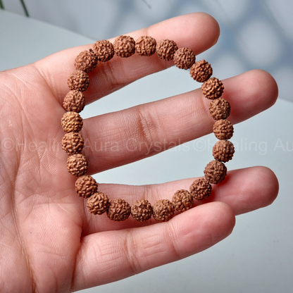 Rudraksha Natural Bracelet- Five Faced (8mm)