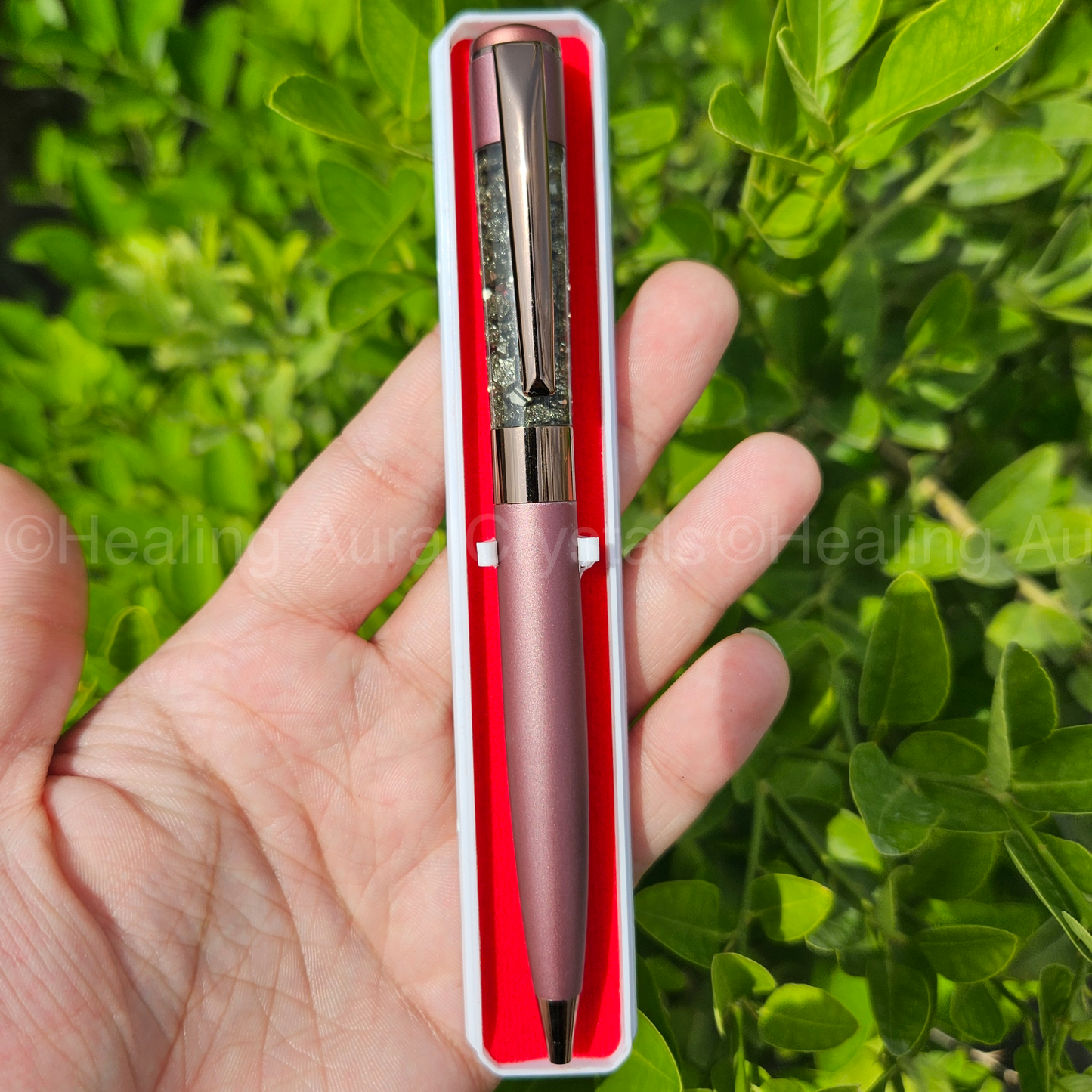 Pyrite Crystal Pen for Personal use and Gifting- with box