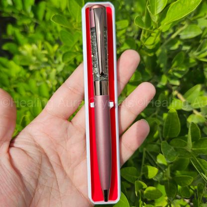 Pyrite Crystal Pen for Personal use and Gifting- with box