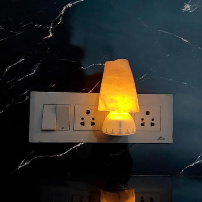 Natural Himalayan Rock Salt Plug-In Lamp – Compact Healing Night Light