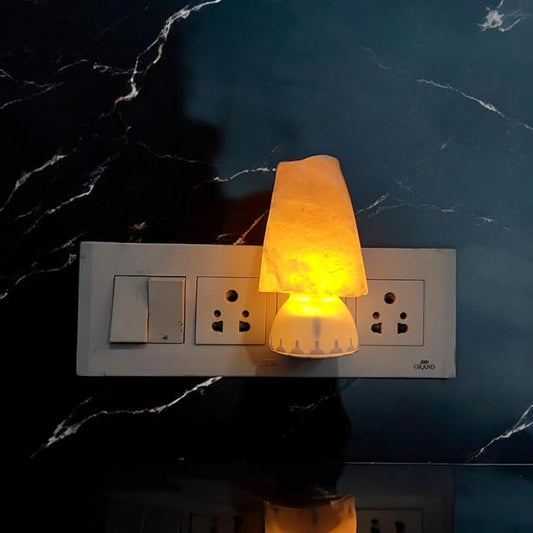 Natural Himalayan Rock Salt Plug-In Lamp – Compact Healing Night Light
