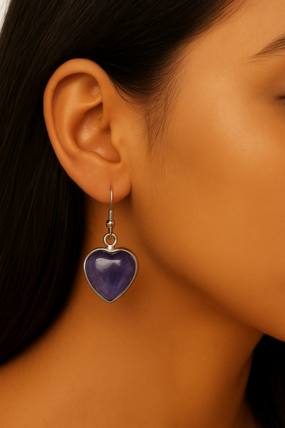 Heart Shape Crystal Earrings