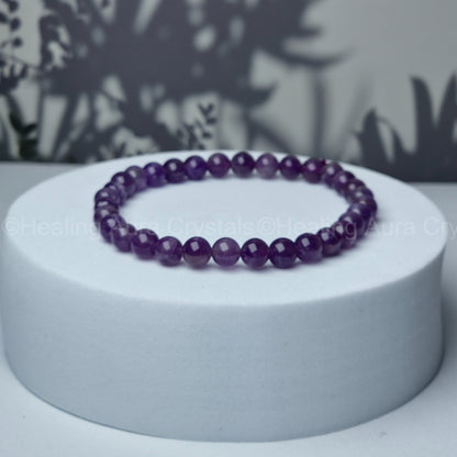 Amethyst Bracelet (6mm)