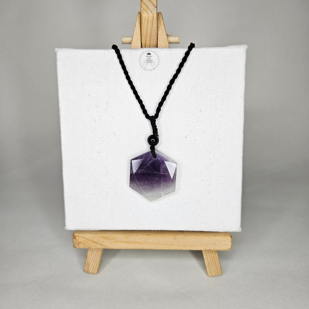 Amethyst David Star Pendant