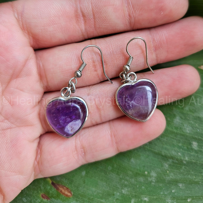 Heart Shape Crystal Earrings