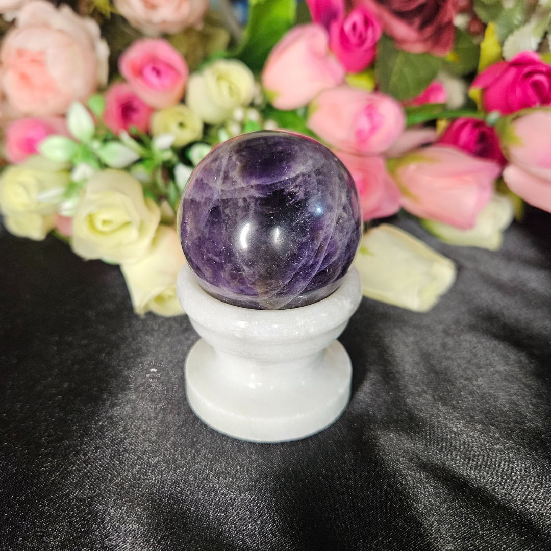 Amethyst Sphere/ Ball – Healing Aura Crystals
