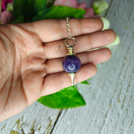 Amethyst Sphere Dowsing Pendulum