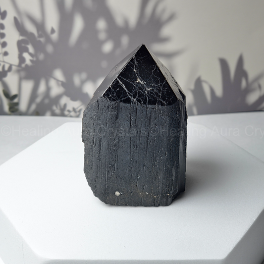 Black Tourmaline Raw Tower 185g