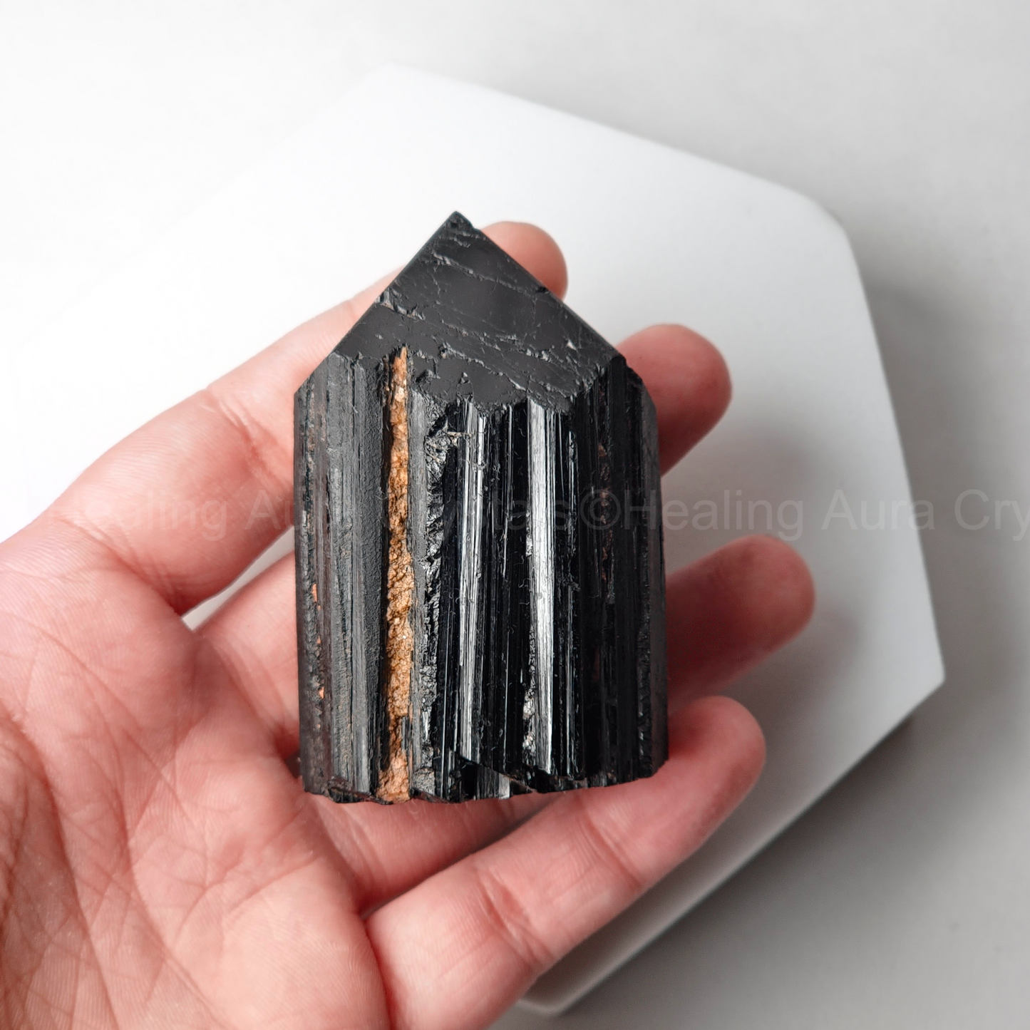Black Tourmaline Raw Tower 207g