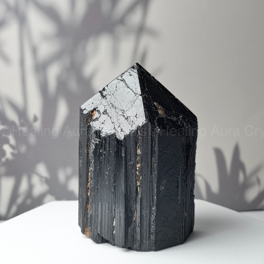 Black Tourmaline Raw Tower 207g