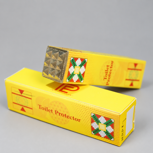 Vastu Toilet Protector with 9-Pyramid Top (4 Inch)