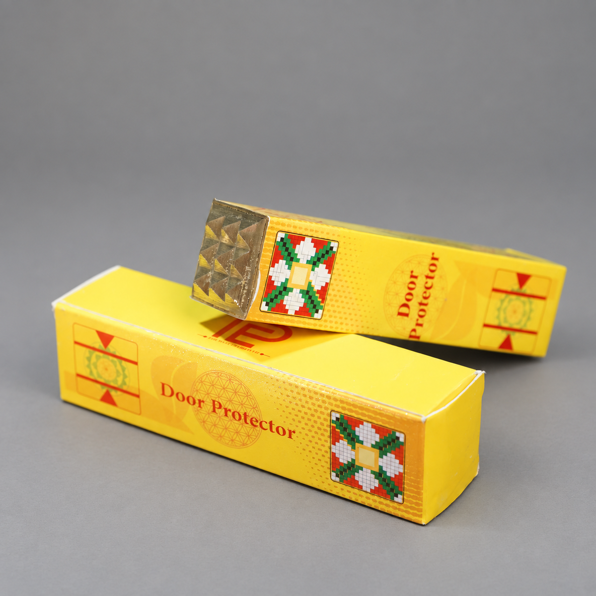 Vastu Door Protector with 9 Pyramids (4 Inch)