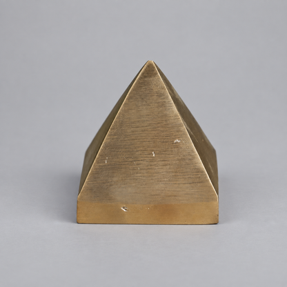 Brass Solid Pyramid – 2 Inch