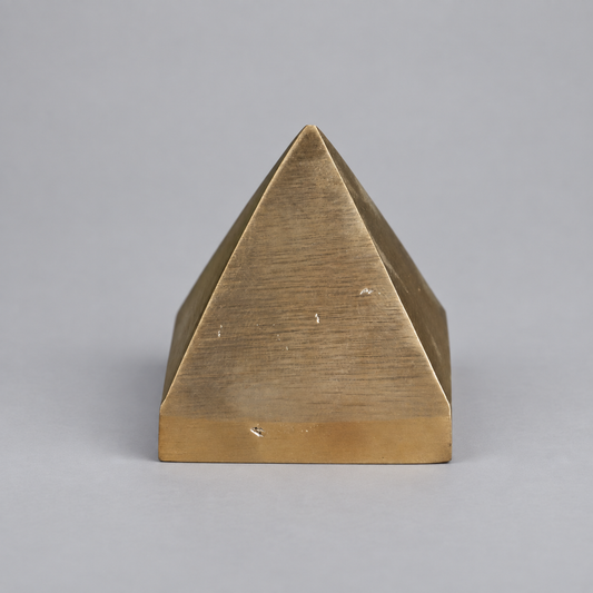 Brass Solid Pyramid – 2 Inch