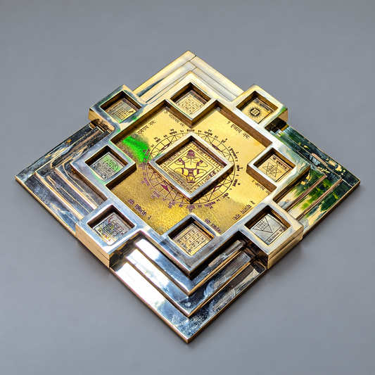 Brass Vastu Mahapurush Navgraha Yantra