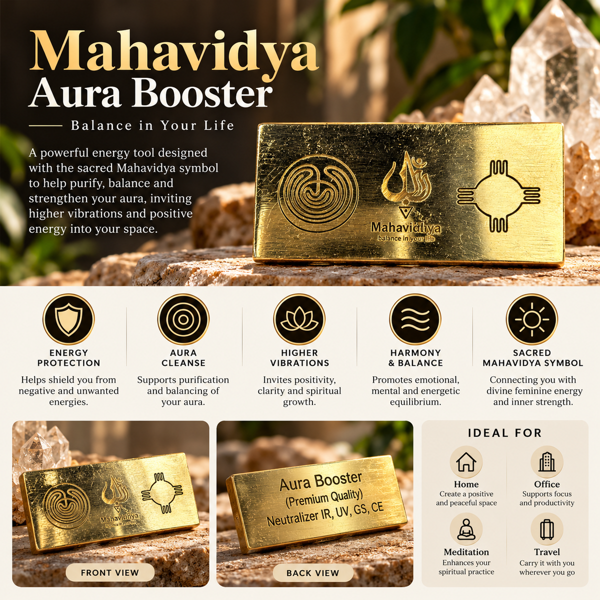 Mahavidya Aura Booster | Spiritual Energy & Healing Tool