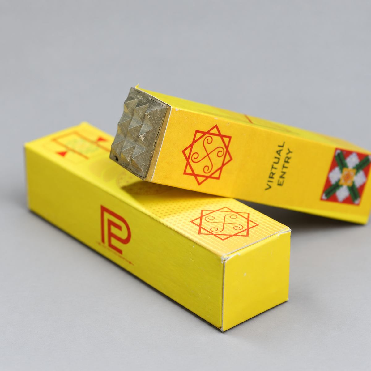 Vastu Virtual Entry Protector with 9 Pyramids (4 Inch)