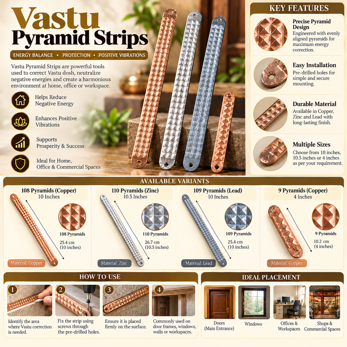 Vastu Pyramid Strip