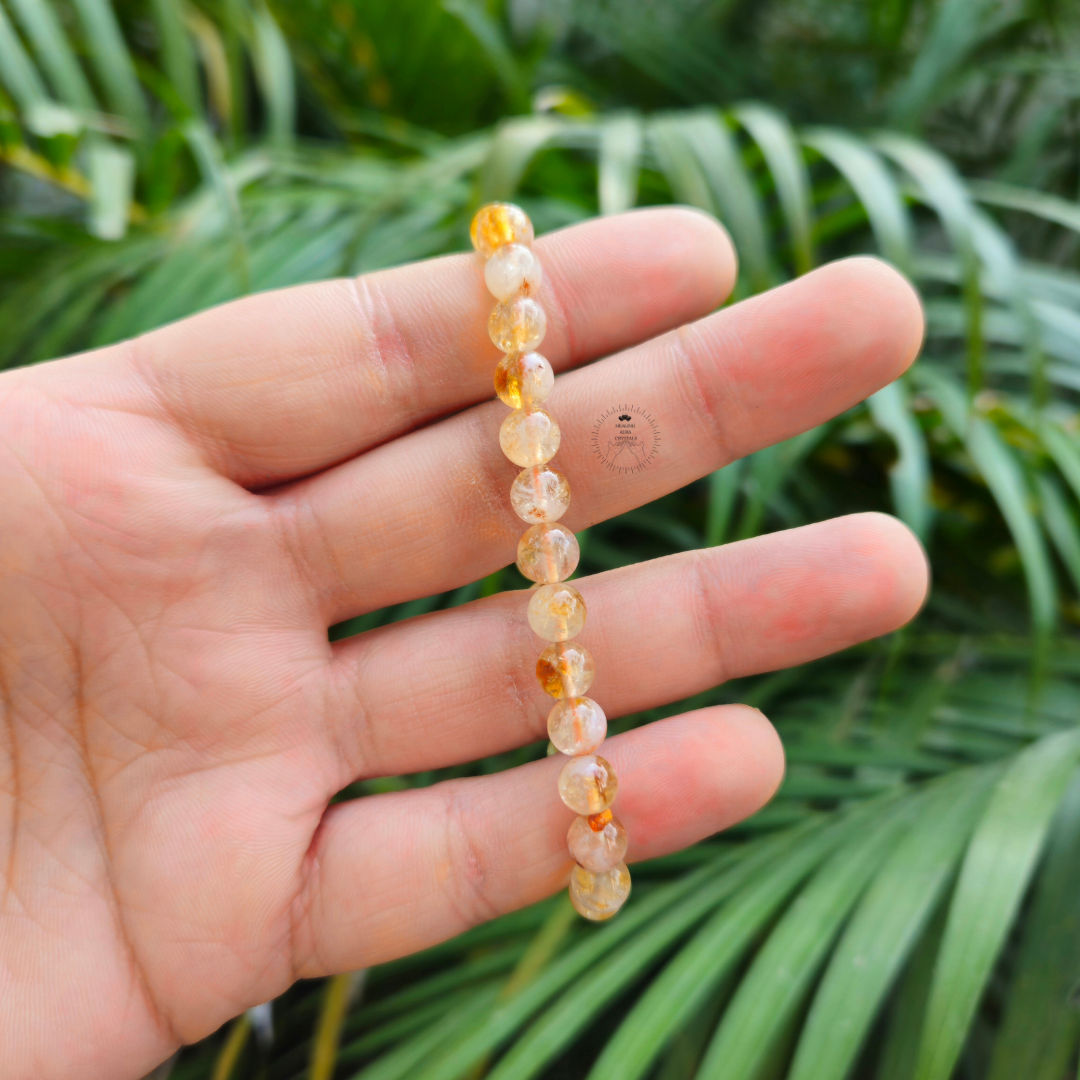 Citrine Bracelet - Premium Quality (6mm)
