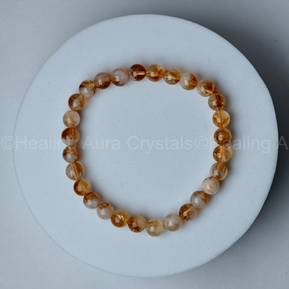Citrine Bracelet - Premium Quality (6mm)