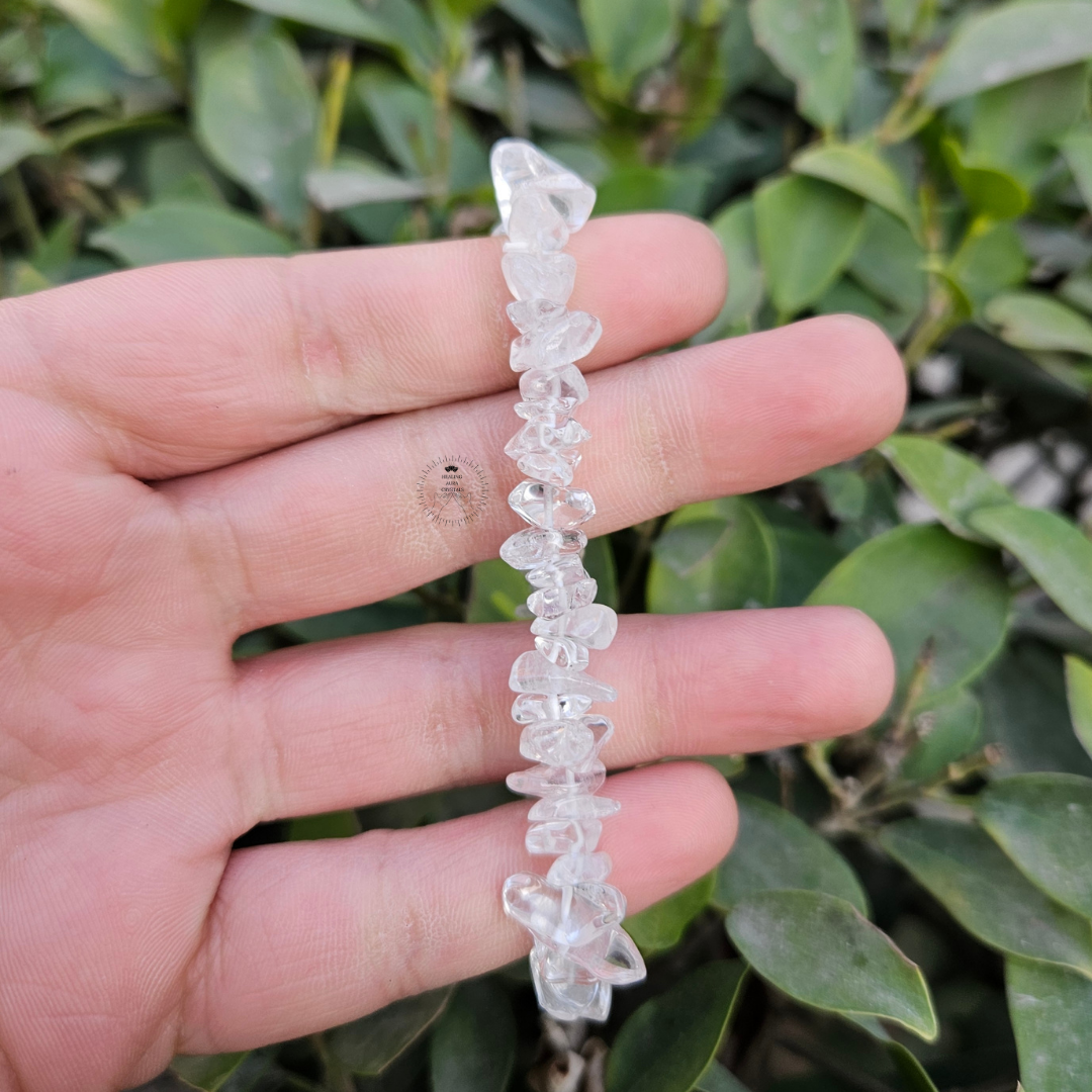 Clear Quartz Chip Bracelet