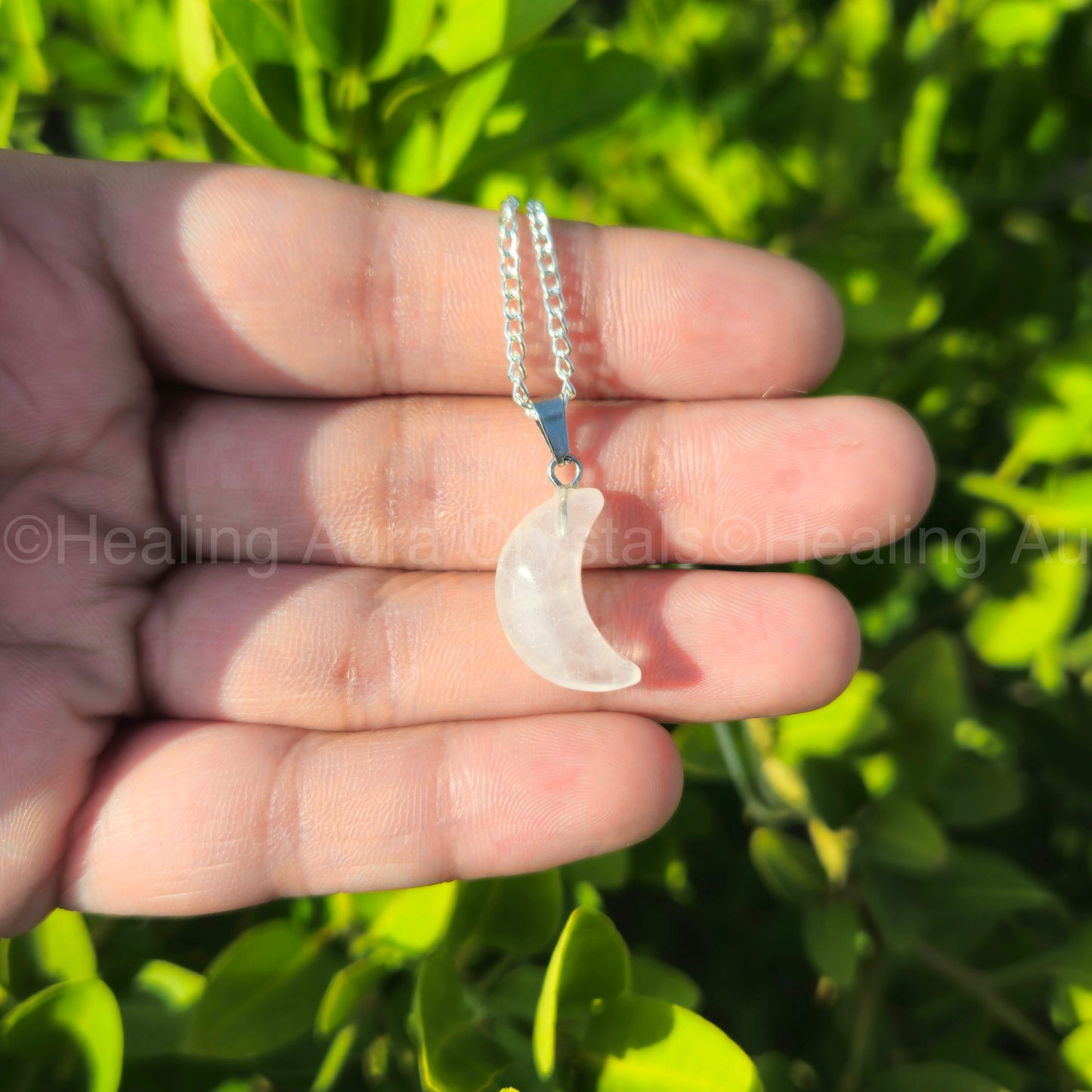 Clear Quartz Moon Mini Pendant