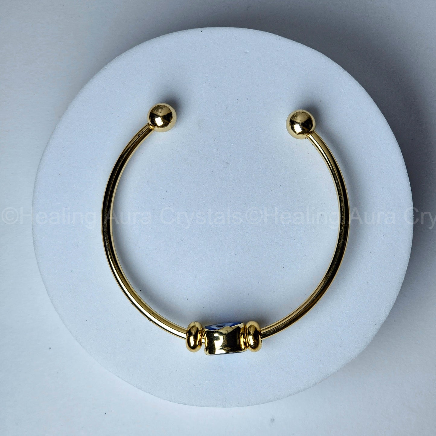 Evil Eye Golden Bangle Bracelet
