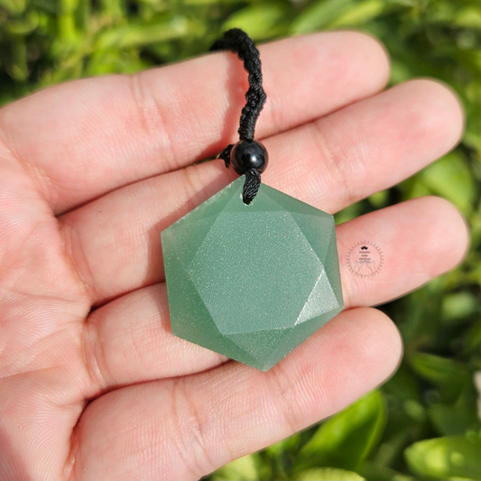 Green Aventurine David Star Pendant