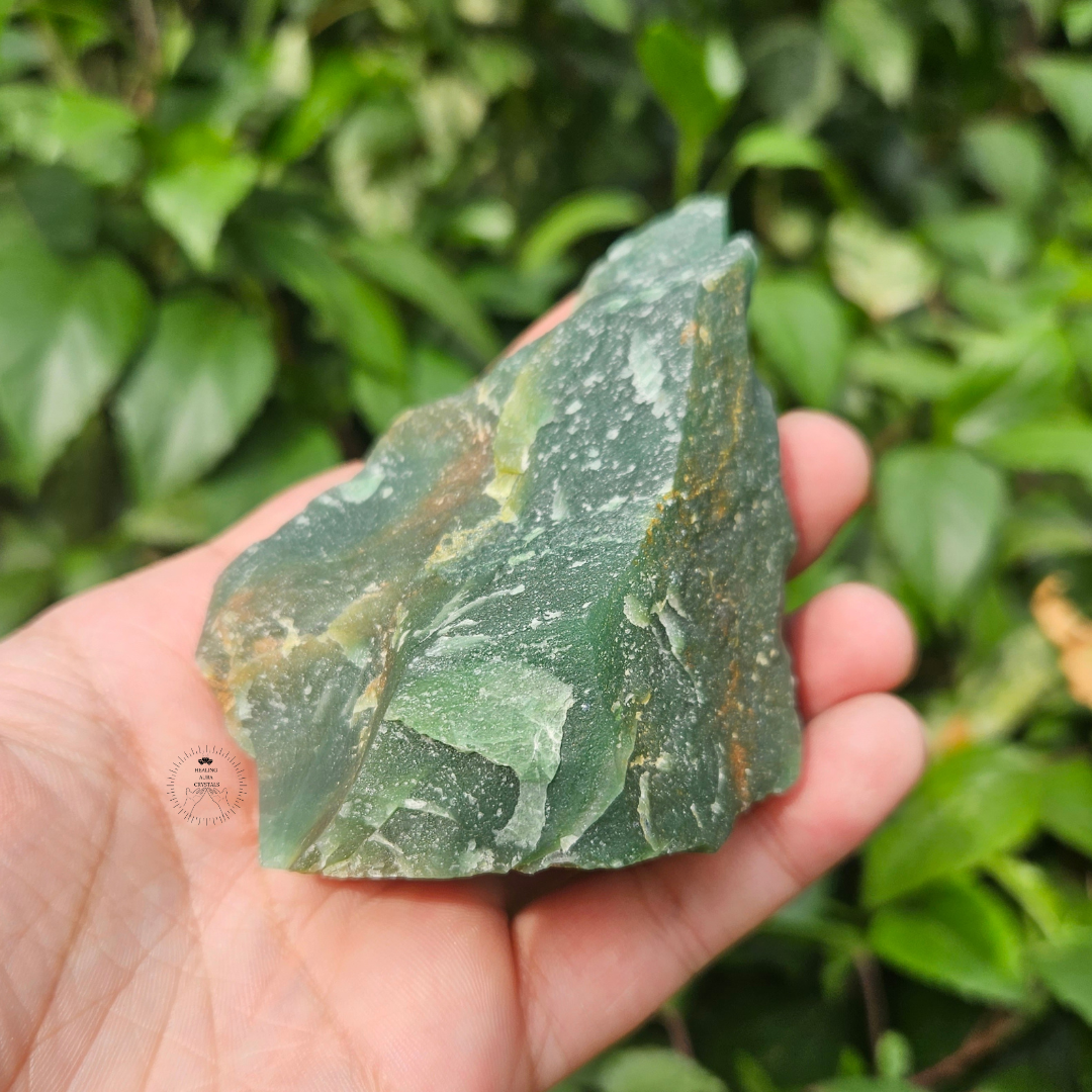 Green Jade Raw 212g- African – Healing Aura Crystals