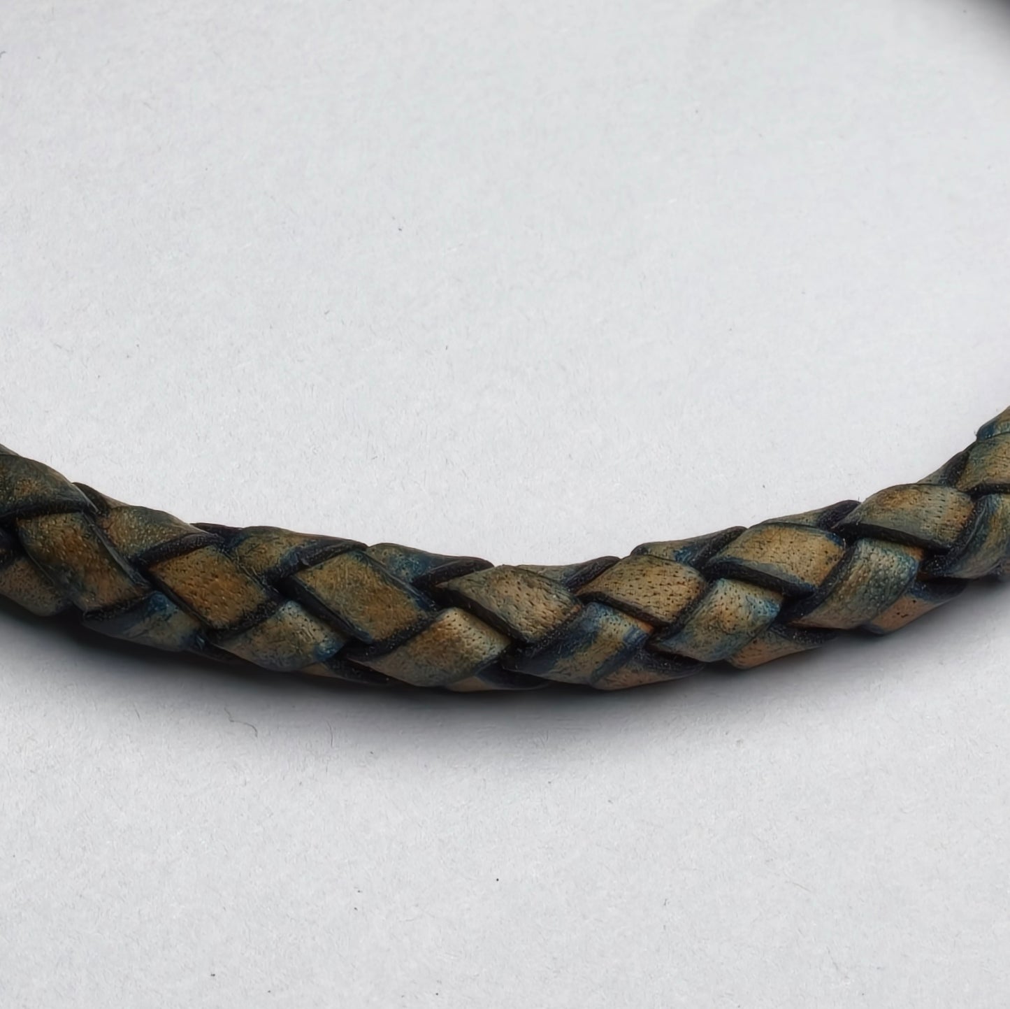 Core Braid Leather Bracelet- Magnetic Clasp or Minimal Braid Leather Bracelet