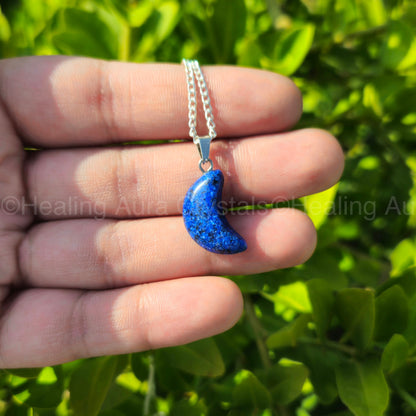 Lapis Lazuli Mini Moon Pendant