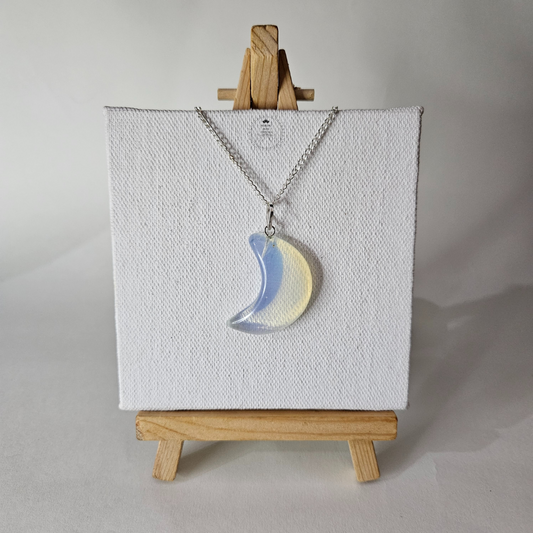 Opalite Moon Pendant