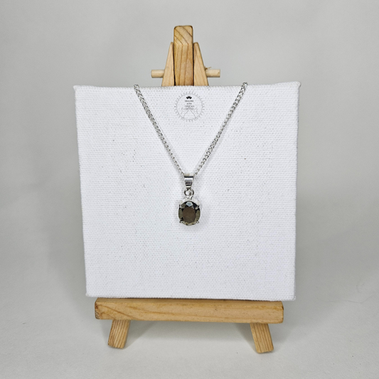 Pyrite Round Diamond Cut Pendant