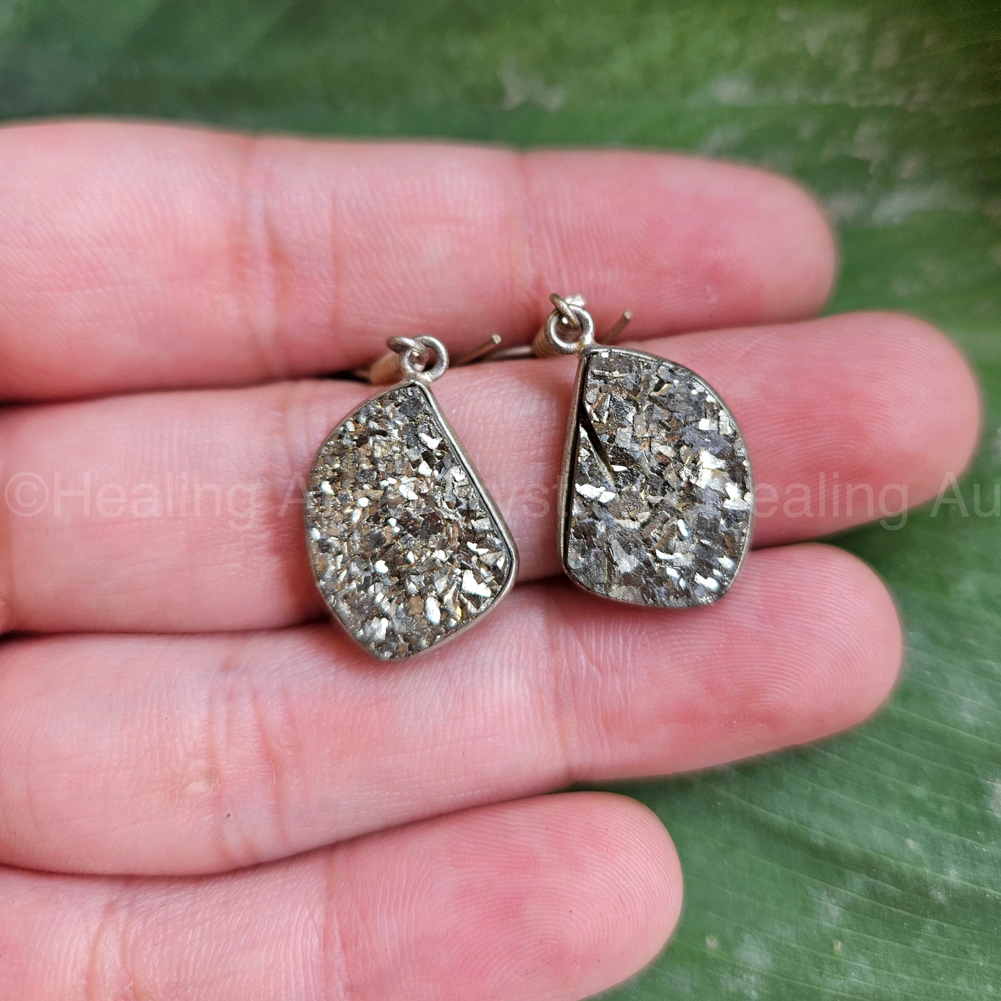 Pyrite Raw Earrings