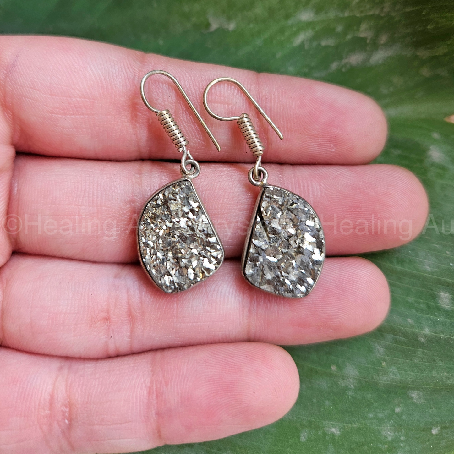 Pyrite Raw Earrings