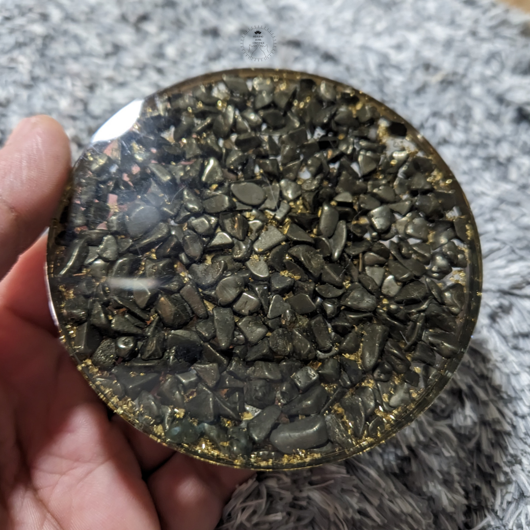 Pyrite Tea Light Candle Holder