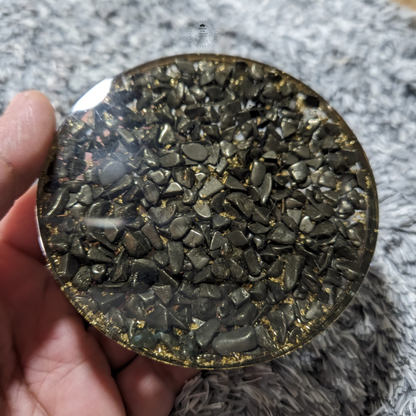Pyrite Tea Light Candle Holder