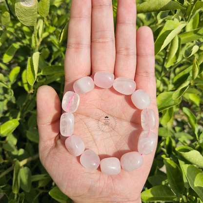 Rose Quartz Tumble Bracelet