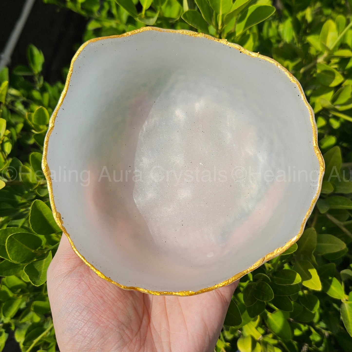 Selenite Resin Bowl