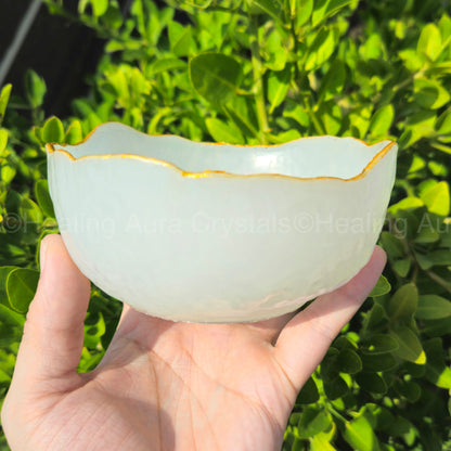 Selenite Resin Bowl