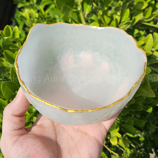 Selenite Resin Bowl