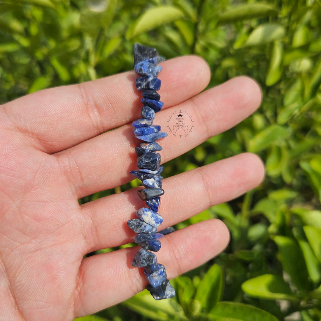 Sodalite Chip Bracelet- Premium Quality