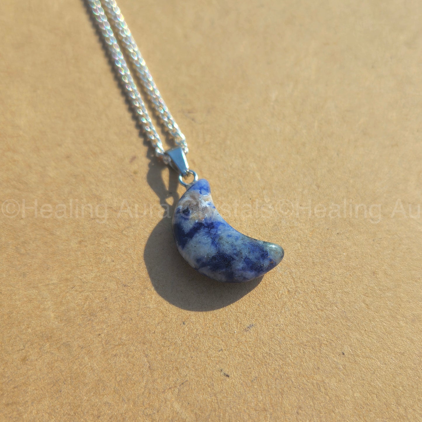 Sodalite Mini Moon Pendant