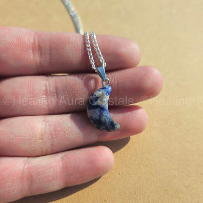 Sodalite Mini Moon Pendant