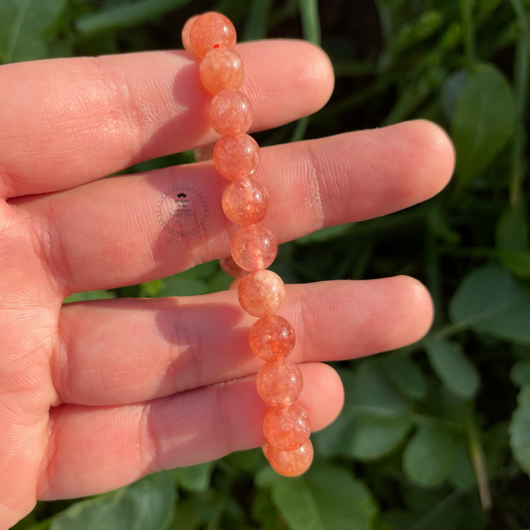 Sunstone Bracelet - Premium Quality (8mm)