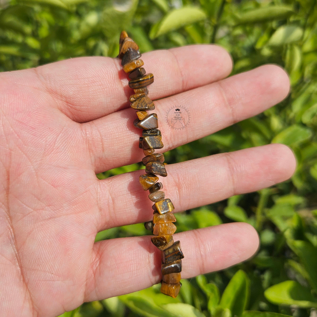 Tigers Eye Chip Bracelet
