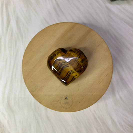 Tiger's Eye Mini Heart