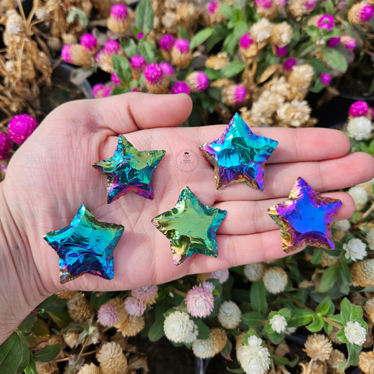 Titanium Aura Quartz Star