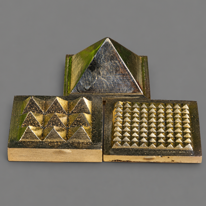 Vastu Brass Pyramid 2 Layer -2 inch