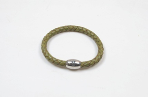 Core Braid Leather Bracelet- Magnetic Clasp or Minimal Braid Leather Bracelet